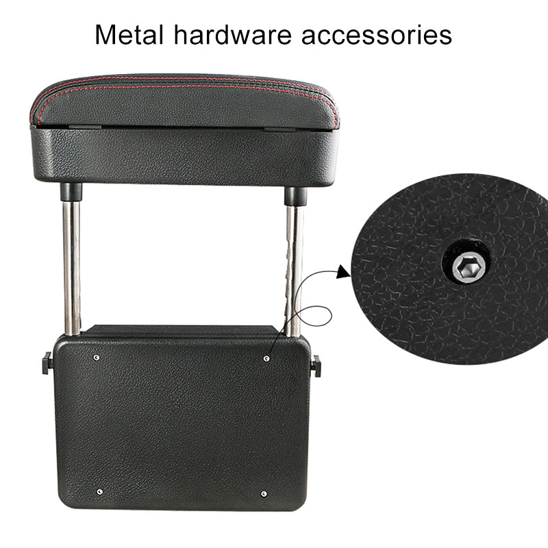 Universal-Car-PU-Leather-Wrapped-Armrest-Box-Cushion-Car-Armrest-Box-Mat-with-Storage-Box-(Black)