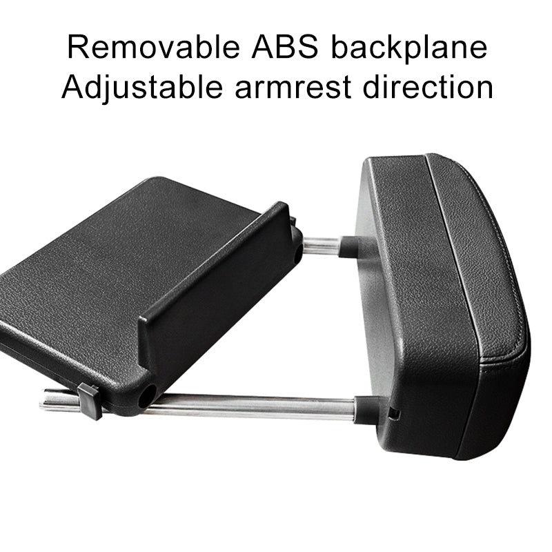 Universal-Car-PU-Leather-Wrapped-Armrest-Box-Cushion-Car-Armrest-Box-Mat-with-Storage-Box-(Black)