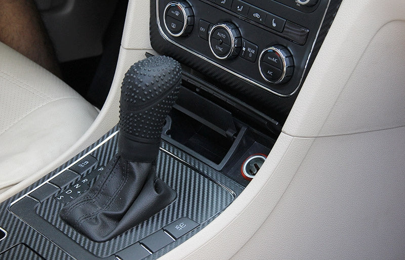 Universal-Elasticity-Nonslip-Soft-Silicone-Car-Gear-Shift-Knob-Cover(Black)