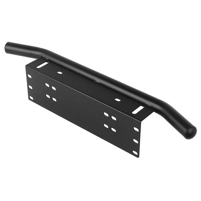 Universal-License-Plate-Bumper-Frame-for-Off-Road-Jeep-LED-Work-Light-Bar-Mounting-Bracket-with-Front-Bucket(Black)