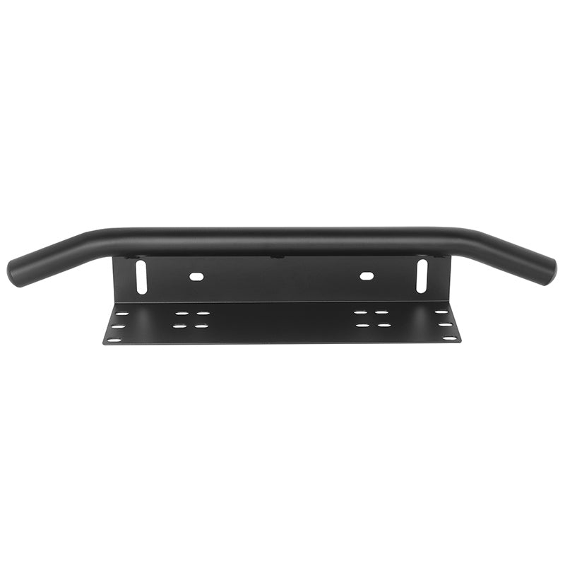 Universal-License-Plate-Bumper-Frame-for-Off-Road-Jeep-LED-Work-Light-Bar-Mounting-Bracket-with-Front-Bucket(Black)