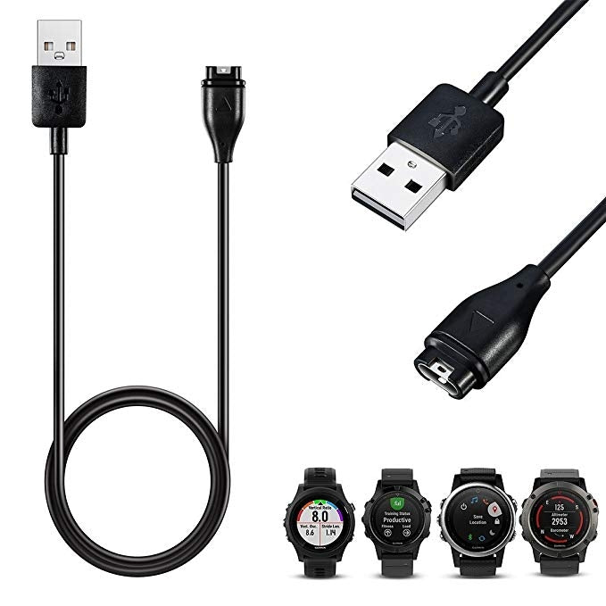 Universal-USB-Cable-for-Garmin-Fenix-5-/-5x-/5s,-Vivoactive-3,-Forerunner-935(Black)