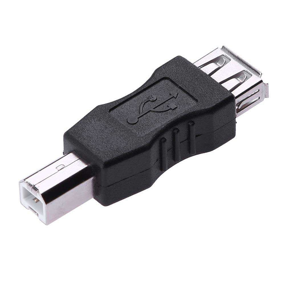 USB-2.0-A-Female-to-B-Male-Adapter-Connector-AF-to-BM-Converter-for-Printer(Black)