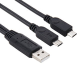 USB-2.0-Male-to-2-Micro-USB-Male-Cable,-Length:-About-30cm
