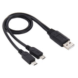 USB-2.0-Male-to-2-Micro-USB-Male-Cable,-Length:-About-30cm