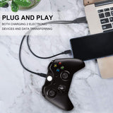 USB-2.0-Male-to-2-Micro-USB-Male-Cable,-Length:-About-30cm