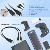USB-2.0-Male-to-2-Micro-USB-Male-Cable,-Length:-About-30cm