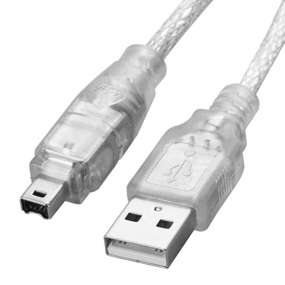 USB-2.0-Male-to-Firewire-iEEE-1394-4-Pin-Male-iLink-Cable,-Length:-1.2m