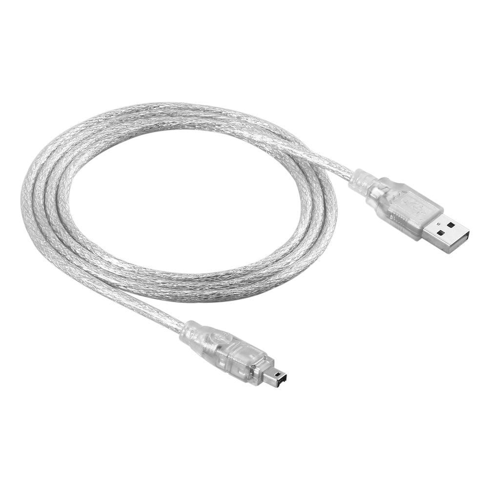 USB-2.0-Male-to-Firewire-iEEE-1394-4-Pin-Male-iLink-Cable,-Length:-1.2m