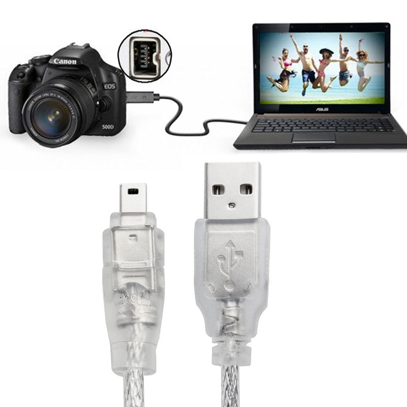 USB-2.0-Male-to-Firewire-iEEE-1394-4-Pin-Male-iLink-Cable,-Length:-1.2m