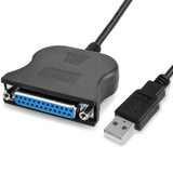 USB-2.0-to-DB25-25-Pin-Female-Port-Print-Converter-Cable(Black)