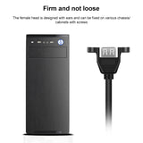 USB-B-Male-to-USB-A-Female-Printer/Scanner-Adapter-Cable,-50cm-Black