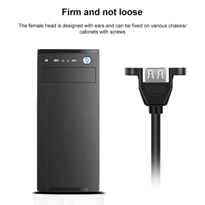 USB-B-Male-to-USB-A-Female-Printer/Scanner-Adapter-Cable,-50cm-Black