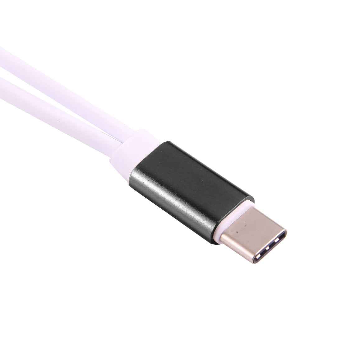 USB-C-/-Type-C-Male-to-3.5mm-Female-&-Type-C-Female-Audio-Adapter(Black)