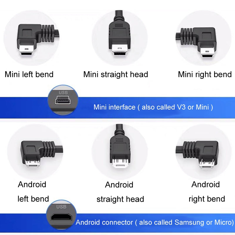 USB-Car-Charge-12V-To-5V-Navigation-Instrument-Reduction-Line(Android-Straight-Head)