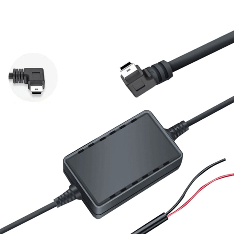 USB-Car-Charge-12V-To-5V-Navigation-Instrument-Reduction-Line(Mini-Right-Bend)