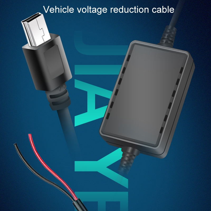 USB-Car-Charge-12V-To-5V-Navigation-Instrument-Reduction-Line(Mini-Right-Bend)