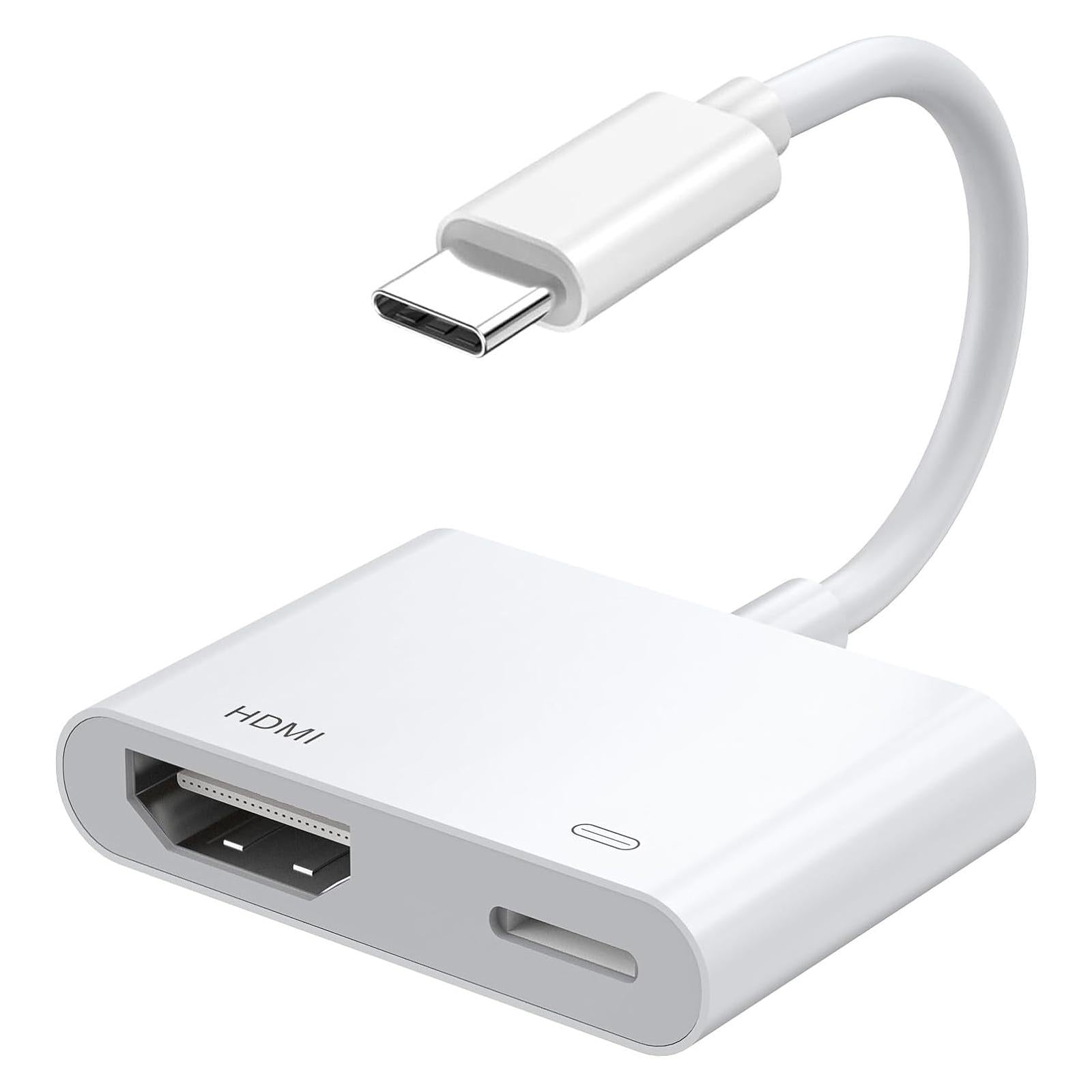 USB-C/Type-C-to-HDMI+USB-C/Type-C-4K/30HZ-Digital-AV-Adapter