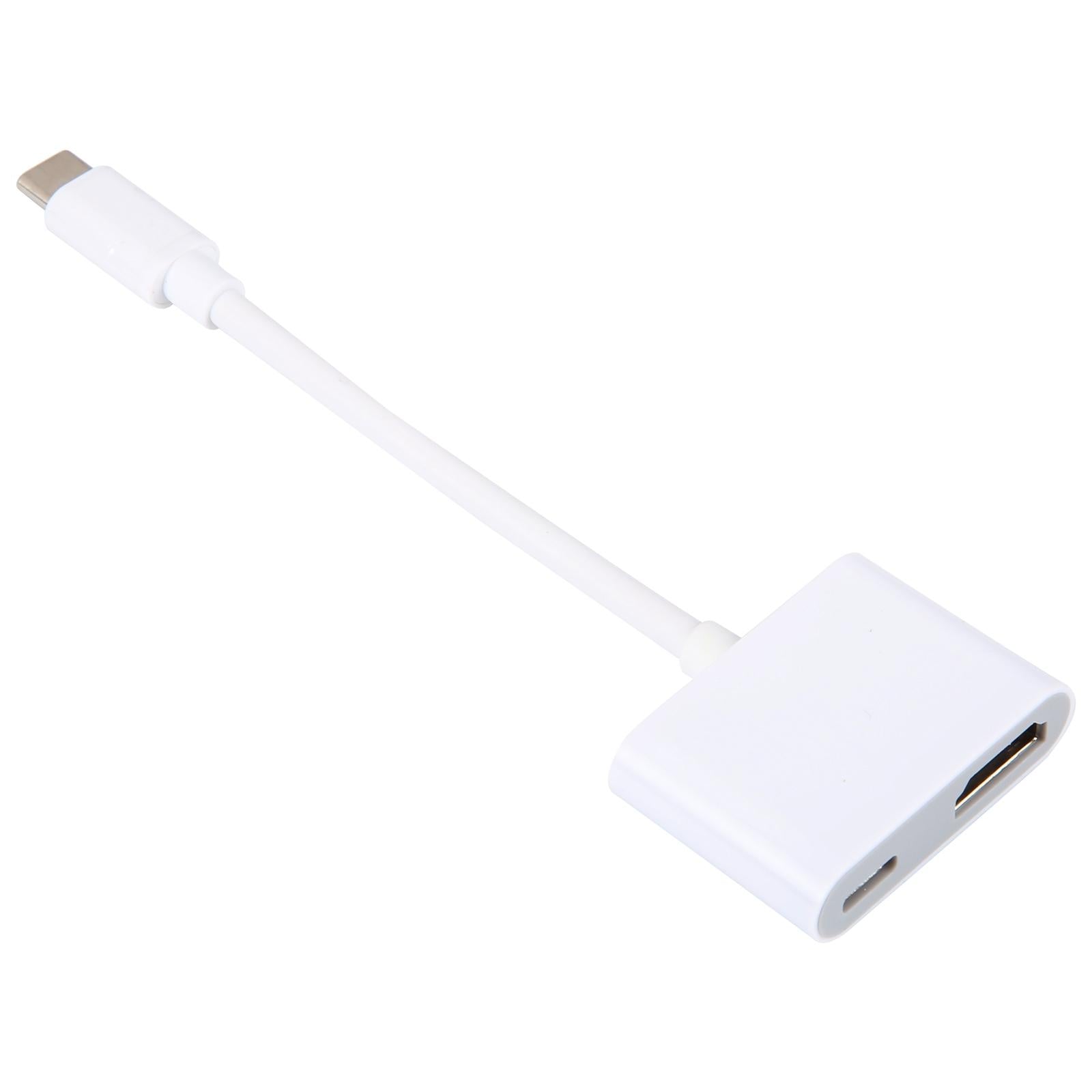 USB-C/Type-C-to-HDMI+USB-C/Type-C-4K/30HZ-Digital-AV-Adapter