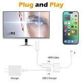 USB-C/Type-C-to-HDMI+USB-C/Type-C-4K/30HZ-Digital-AV-Adapter