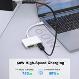 USB-C/Type-C-to-HDMI+USB-C/Type-C-4K/30HZ-Digital-AV-Adapter