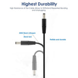 USB-DC-Charging-Cable,-Length:-65cm(Black)