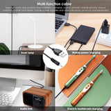 USB-DC-Charging-Cable,-Length:-65cm(Black)
