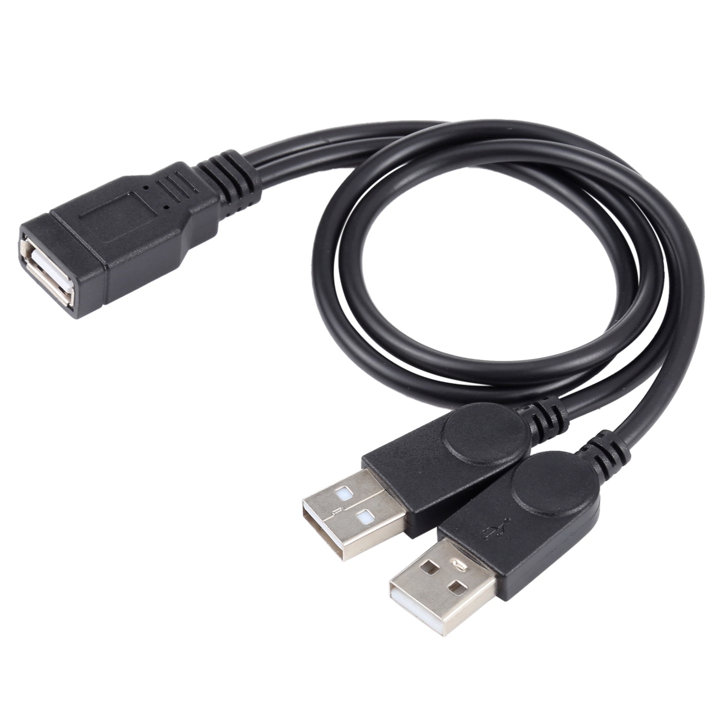 USB-Female-to-2-USB-Male-Cable,-Length:-About-30cm