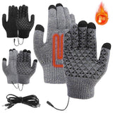 USB-Heating-Electric-Warm-Gloves-Students-Internet-Writing-Game-Thickened-Full-Finger-Knitted-Heated-Gloves,-Size:-Uniform(Black)