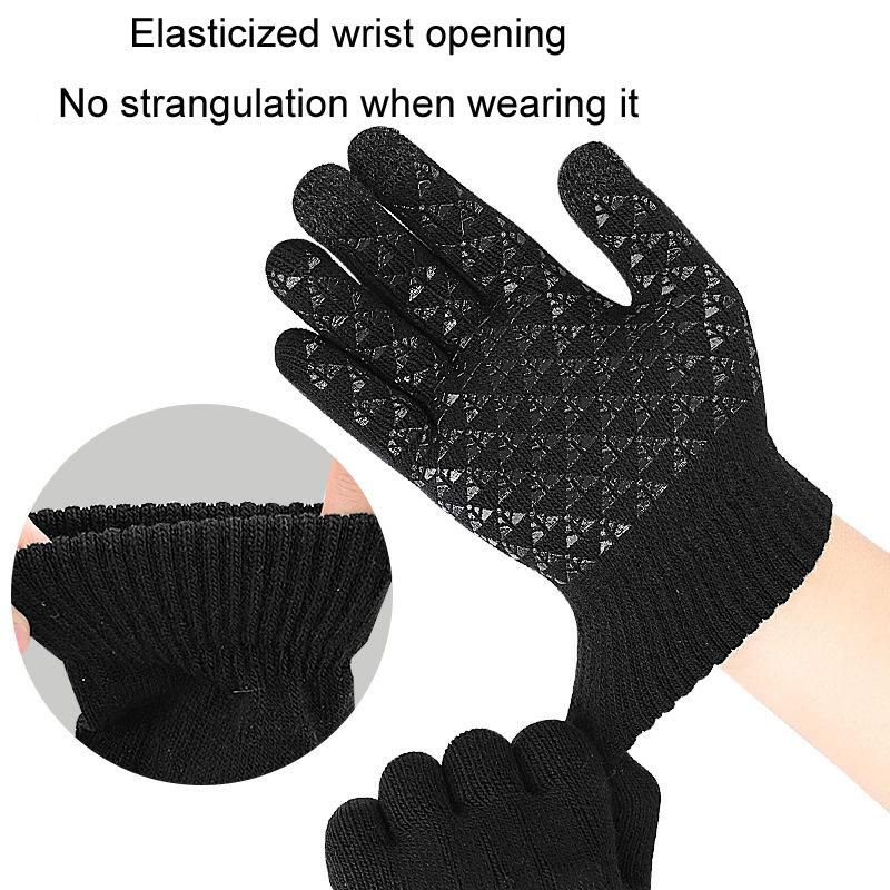 USB-Heating-Electric-Warm-Gloves-Students-Internet-Writing-Game-Thickened-Full-Finger-Knitted-Heated-Gloves,-Size:-Uniform(Black)