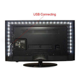 USB-Power-SMD-2835-Epoxy-LED-Strip-Light-Christmas-Desk-Decor-Lamp-for-TV-Background-Lighting,-Length:1m(Warm-White)