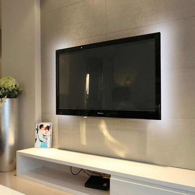 USB-Power-SMD-2835-Epoxy-LED-Strip-Light-Christmas-Desk-Decor-Lamp-for-TV-Background-Lighting,-Length:1m(Warm-White)