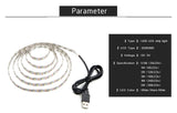 USB-Power-SMD-2835-Epoxy-LED-Strip-Light-Christmas-Desk-Decor-Lamp-for-TV-Background-Lighting,-Length:1m(Warm-White)