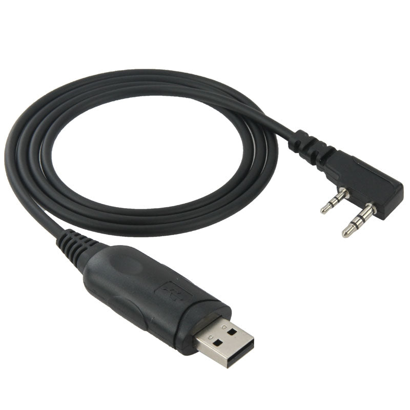USB-Program-Cable-Data-Cable-for-Walkie-Talkies,-3.5mm-+-2.5mm-Plug-+-USB-2.0
