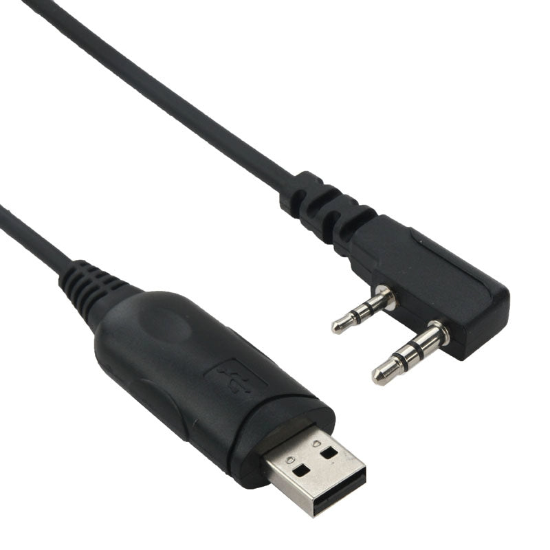 USB-Program-Cable-Data-Cable-for-Walkie-Talkies,-3.5mm-+-2.5mm-Plug-+-USB-2.0