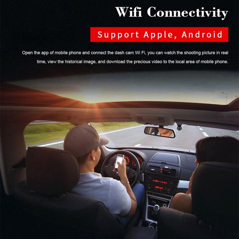USB-WiFi-HD-Night-Vision-Hidden-Car-Driving-Recorder(Black)