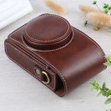 Vertical-Flip-Full-Body-Camera-PU-Leather-Case-Bag-with-Strap-for-Ricoh-GR-III-/-GRII,-Sony-ZV-1-/-DSC-RX100M7-/-RX100M6-/-RX100M5-/-RX100M2-(Coffee)