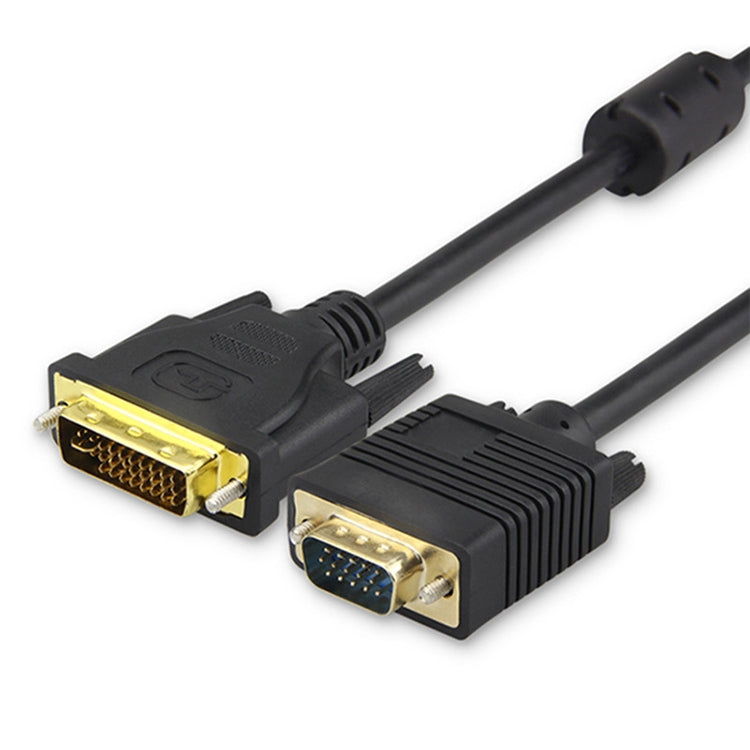VGA-15Pin-Male-to-DVI-24+5-Pin-Male-Cable-1.5M(Black)