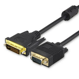 VGA-15Pin-Male-to-DVI-24+5-Pin-Male-Cable-1.5M(Black)
