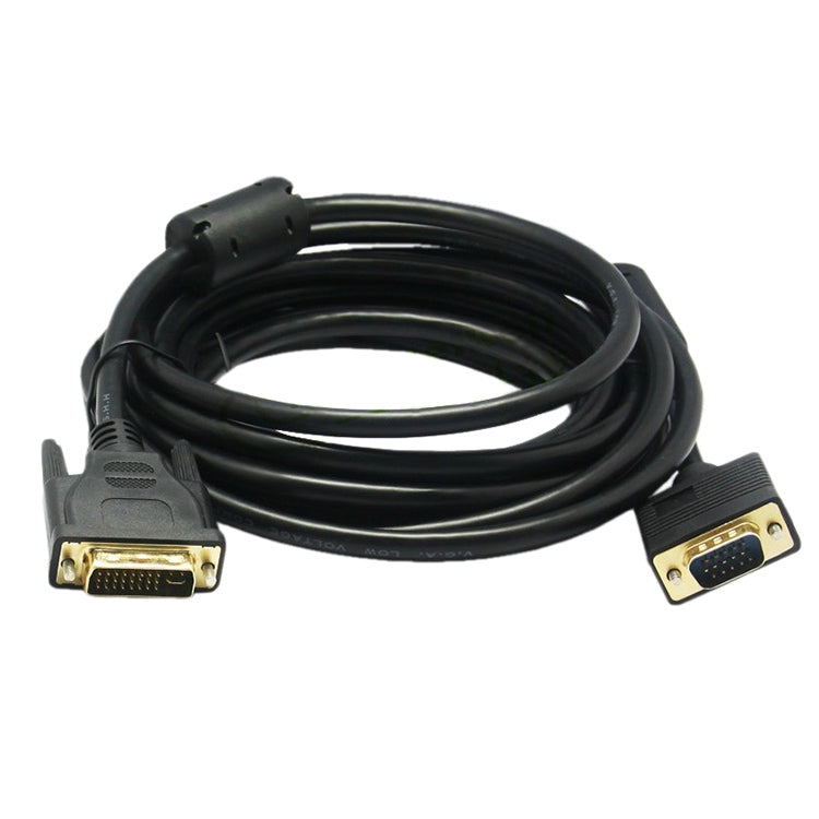 VGA-15Pin-Male-to-DVI-24+5-Pin-Male-Cable-1.5M(Black)