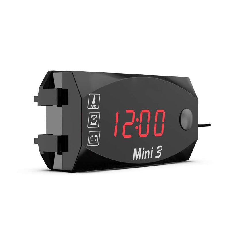Voltage-Clock-And-Temperature-3-In-1-LED-Electronic-Meter-Large-Screen-Digital-Display-Waterproof-And-Dustproof-Voltmeter(Red-Light)