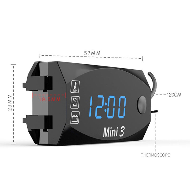 Voltage-Clock-And-Temperature-3-In-1-LED-Electronic-Meter-Large-Screen-Digital-Display-Waterproof-And-Dustproof-Voltmeter(Red-Light)