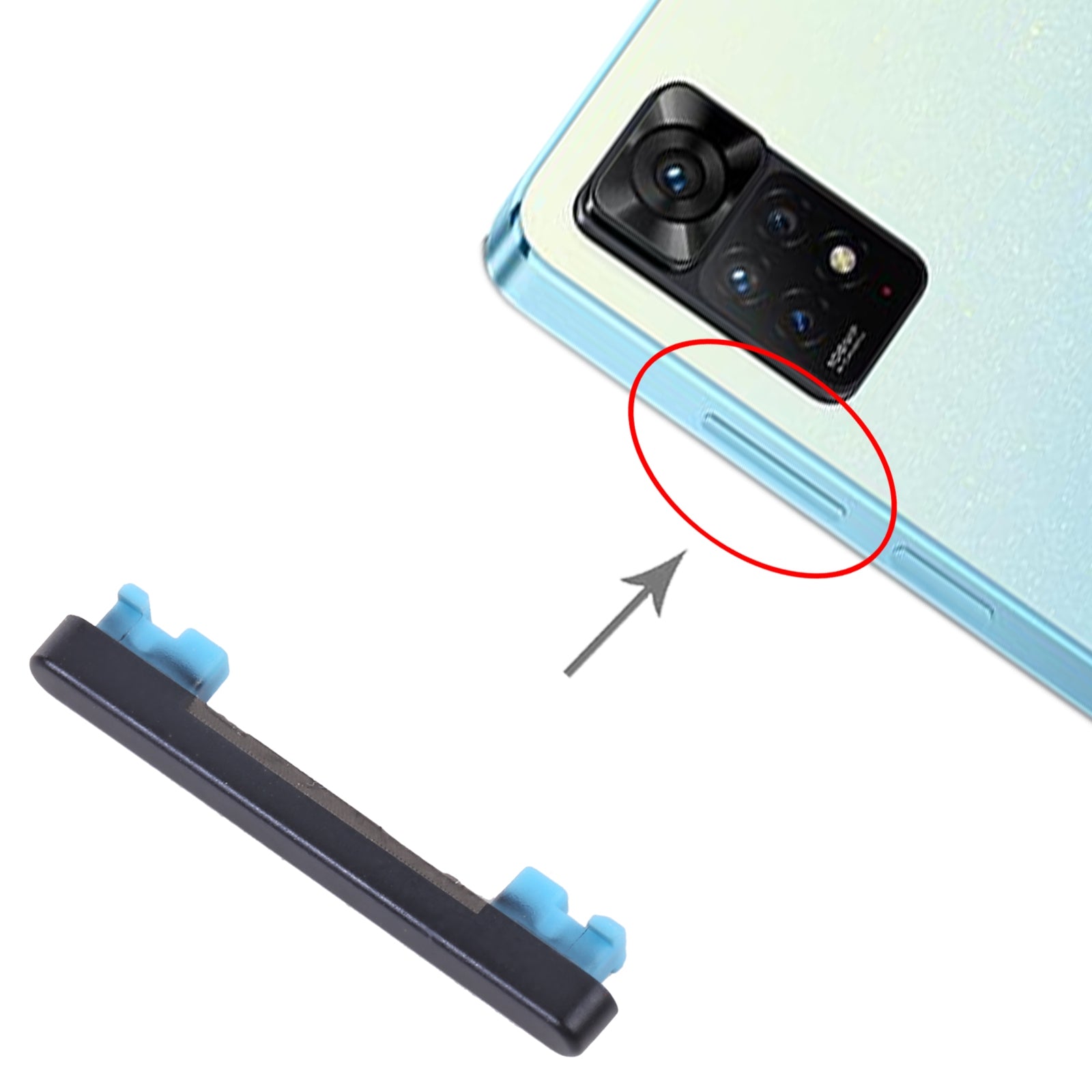 Volume-Control-Button-for-Xiaomi-Redmi-Note-11-Pro-China/Redmi-Note-11-Pro+-5G/11i/11i-HyperCharge-5G-(Black)