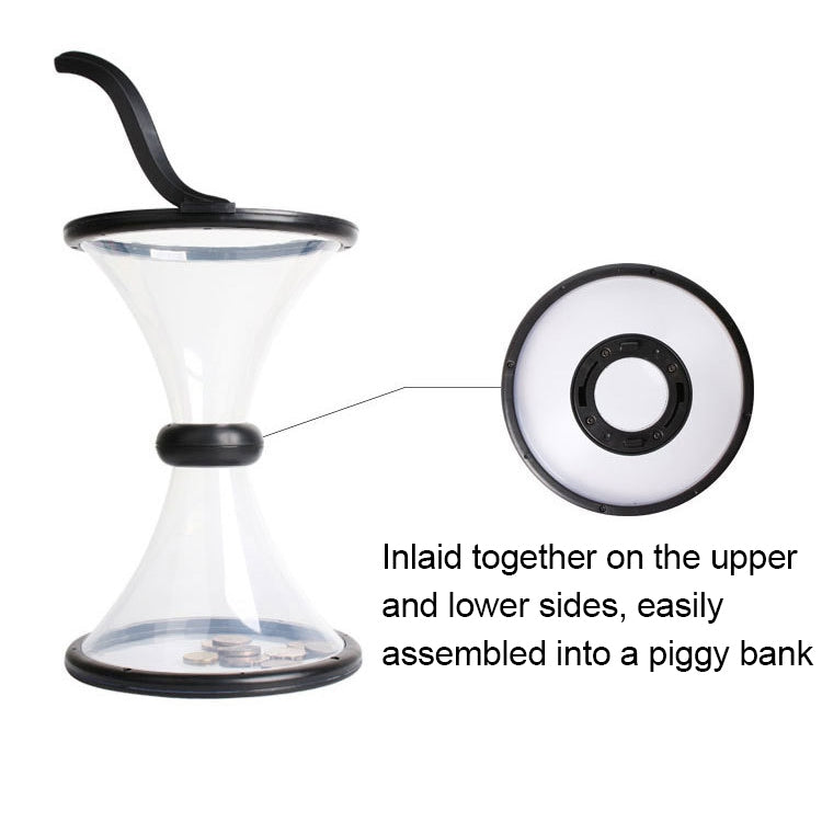 Vortex-Bank-Decompression-Transparent-Funnel-Gravity-Rotating-Coin-Storage-Box