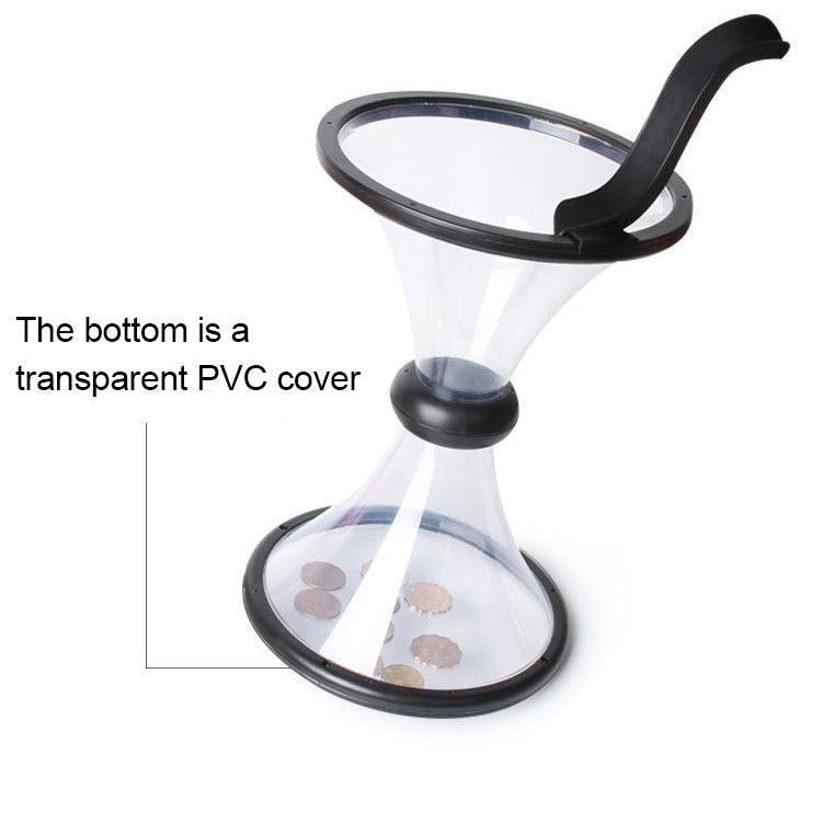 Vortex-Bank-Decompression-Transparent-Funnel-Gravity-Rotating-Coin-Storage-Box