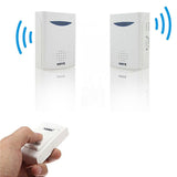 VOYE-V006B2-Wireless-Remote-Control-Chime-Door-Bell-with-Double-Receiver(White)