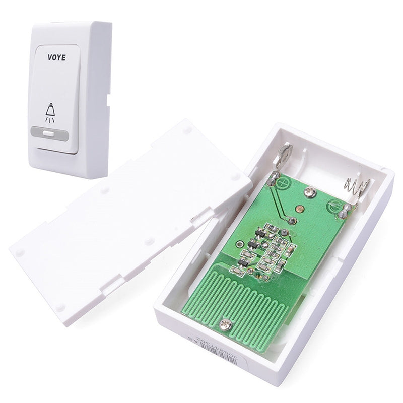 VOYE-V006B2-Wireless-Remote-Control-Chime-Door-Bell-with-Double-Receiver(White)