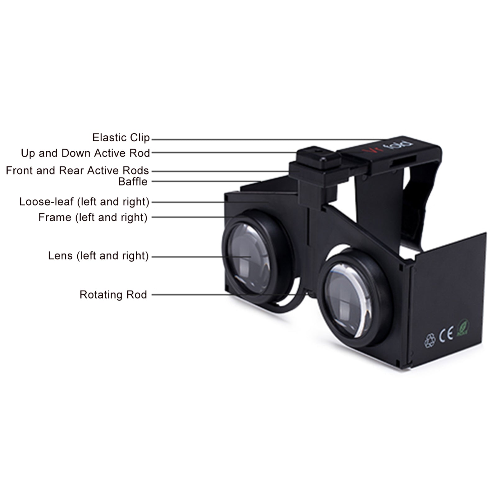 Vr-fold-V1-Panoramic-View-Convenient-Folding-VR-Glasses(Black)