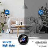 W8-Mini-Camera-HD-1080P-Night-Vision-Battery-Video-Surveillance-Wifi-Smart-Home-Camera(White)