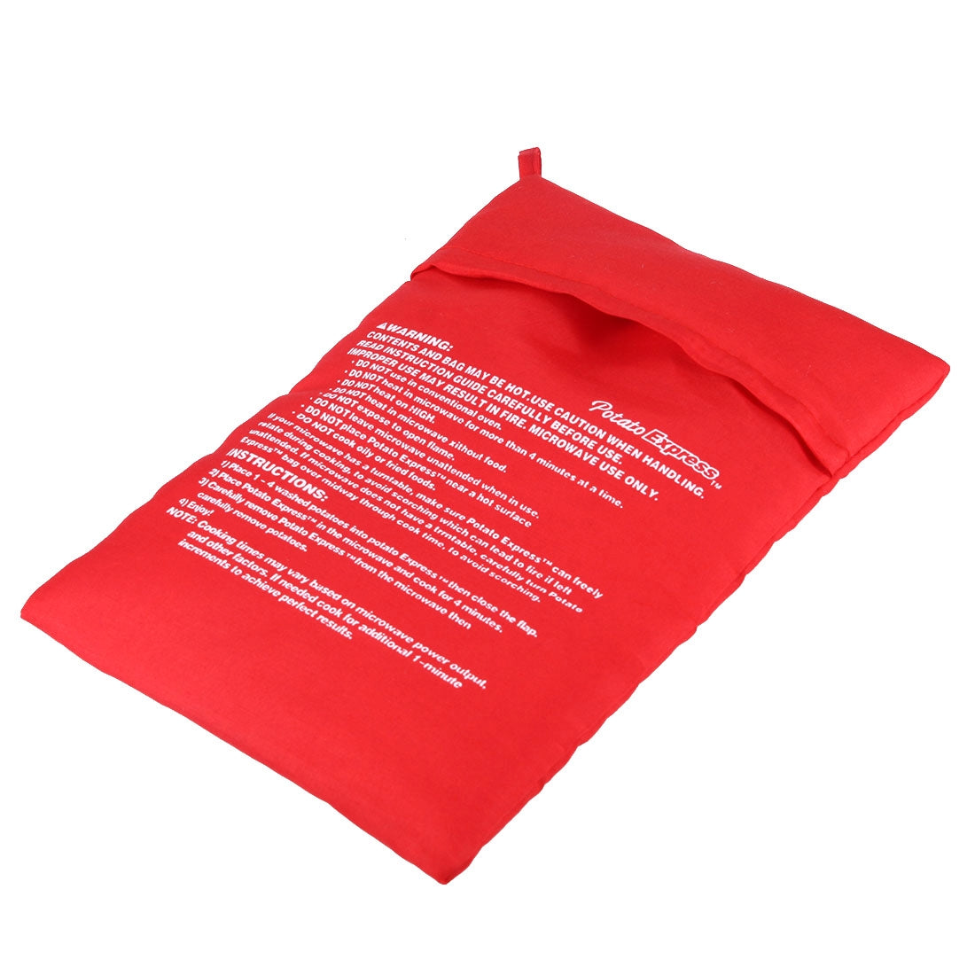 Washable-Reusable-Microwave-Potato-Cooker-Bag-(Cooks-Up-to-4-Potatoes-At-The-Same-Time),-Size:-26.7*17.6cm(Red)